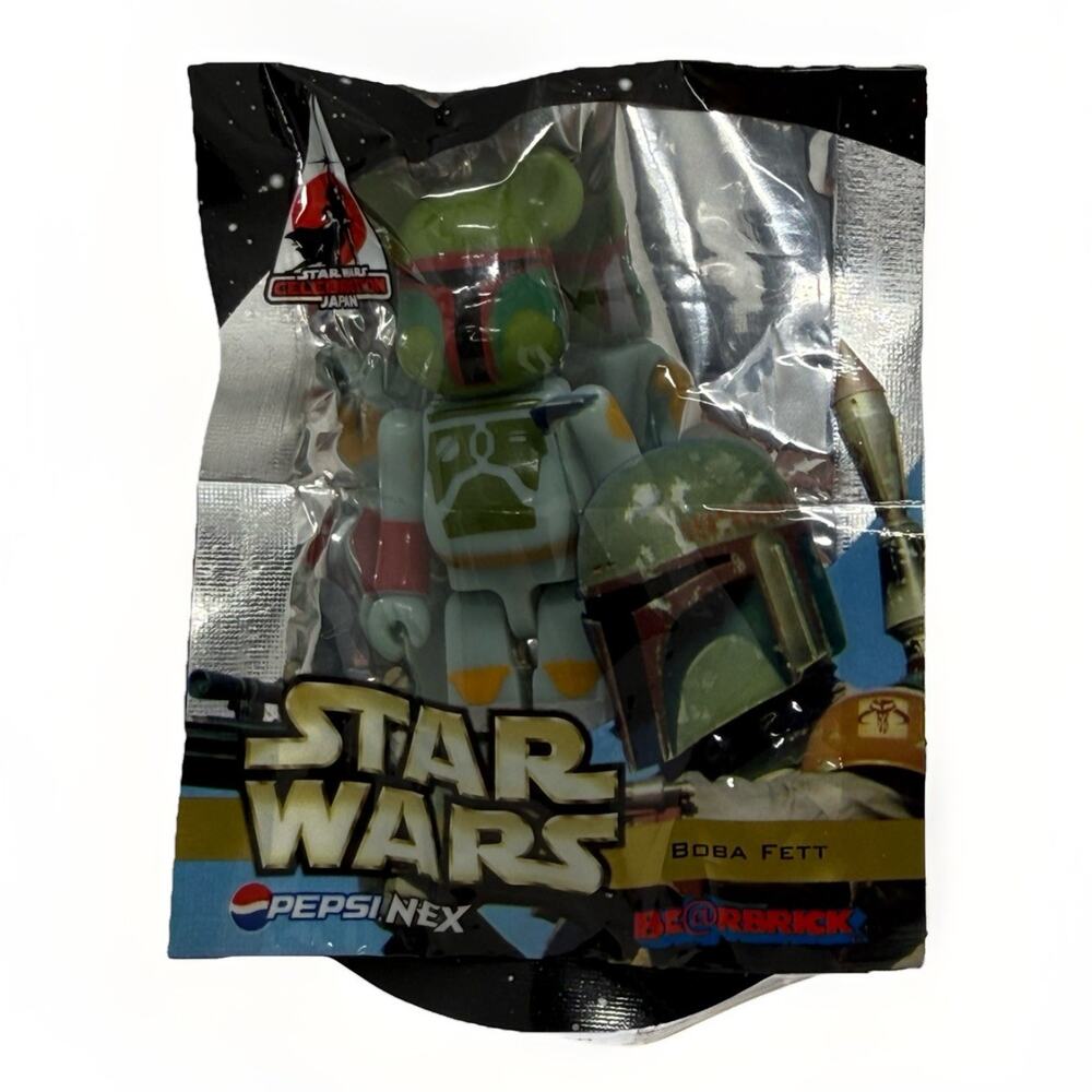 Star Wars Boba Fett Be@rbrick Pepsi NEX 2008 Celebration Japan Sealed Figure